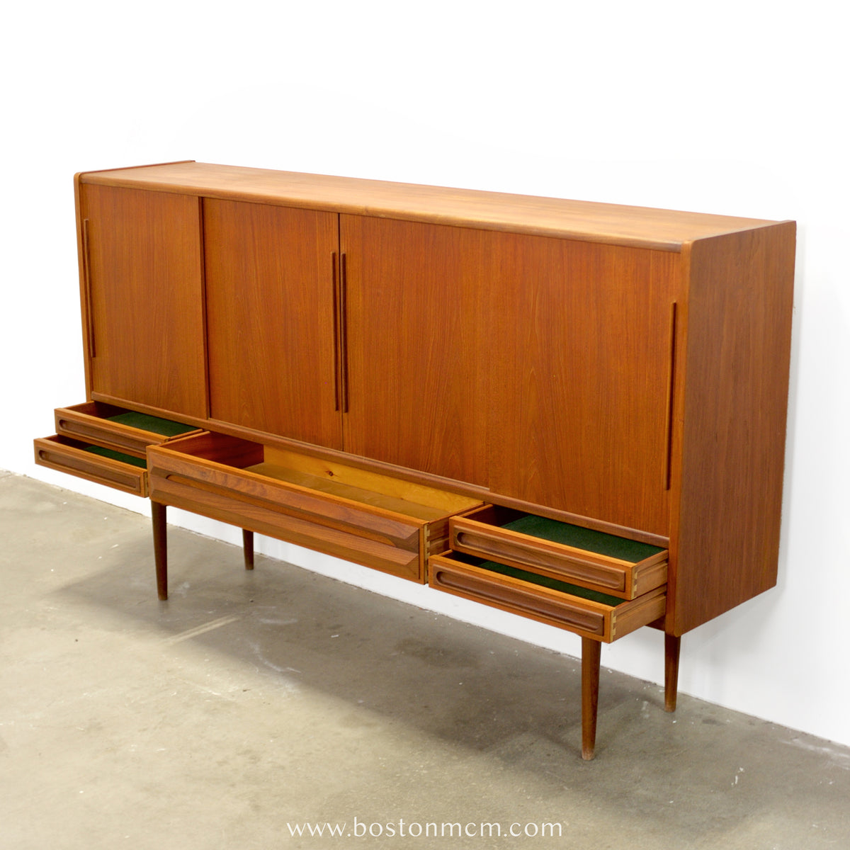 Danish Teak Highboard / Tall Sideboard - #A2100