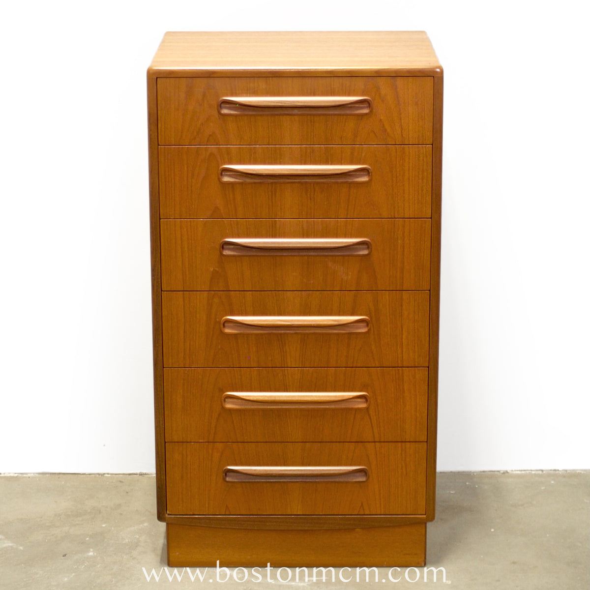 G-Plan "Fresco" Teak Tall Dresser / Chest of Six Drawers - #B73