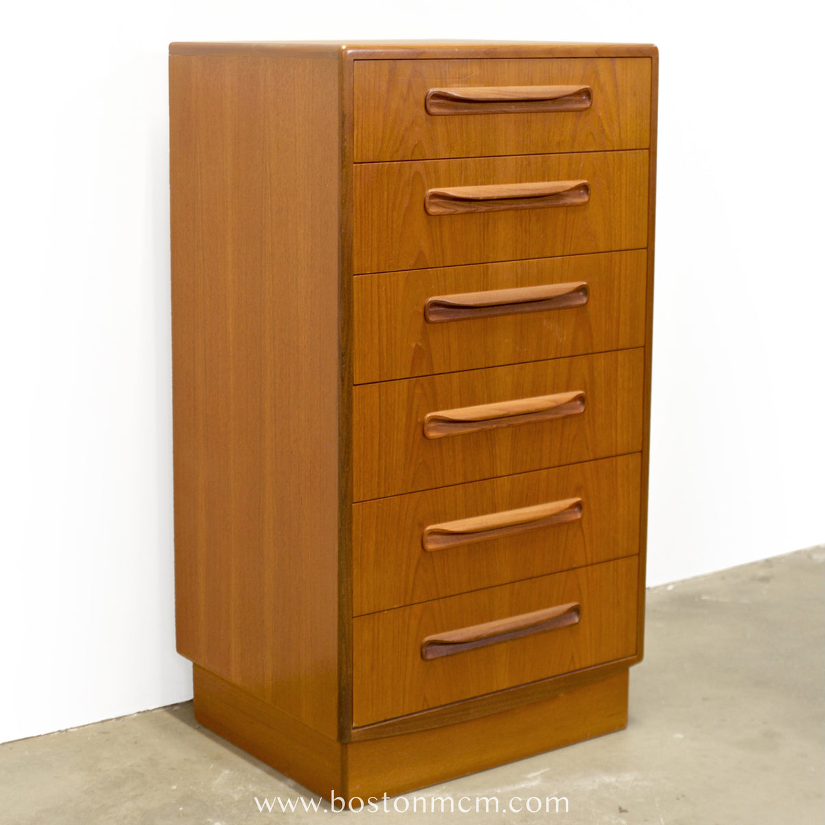 G-Plan "Fresco" Teak Tall Dresser / Chest of Six Drawers - #B73