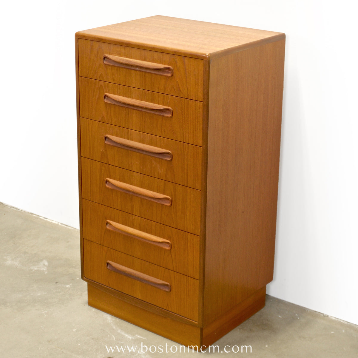 G-Plan "Fresco" Teak Tall Dresser / Chest of Six Drawers - #B73