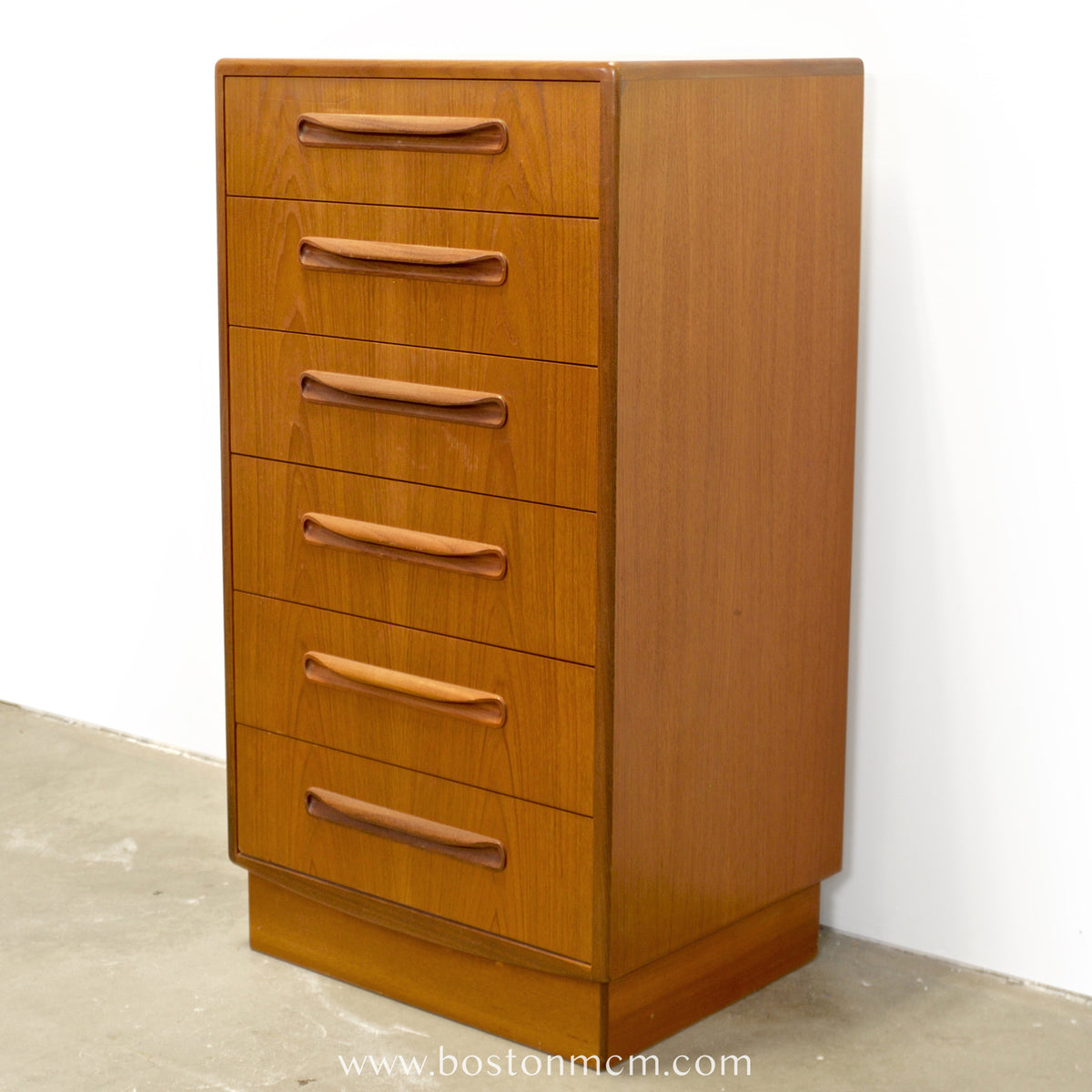 G-Plan "Fresco" Teak Tall Dresser / Chest of Six Drawers - #B73