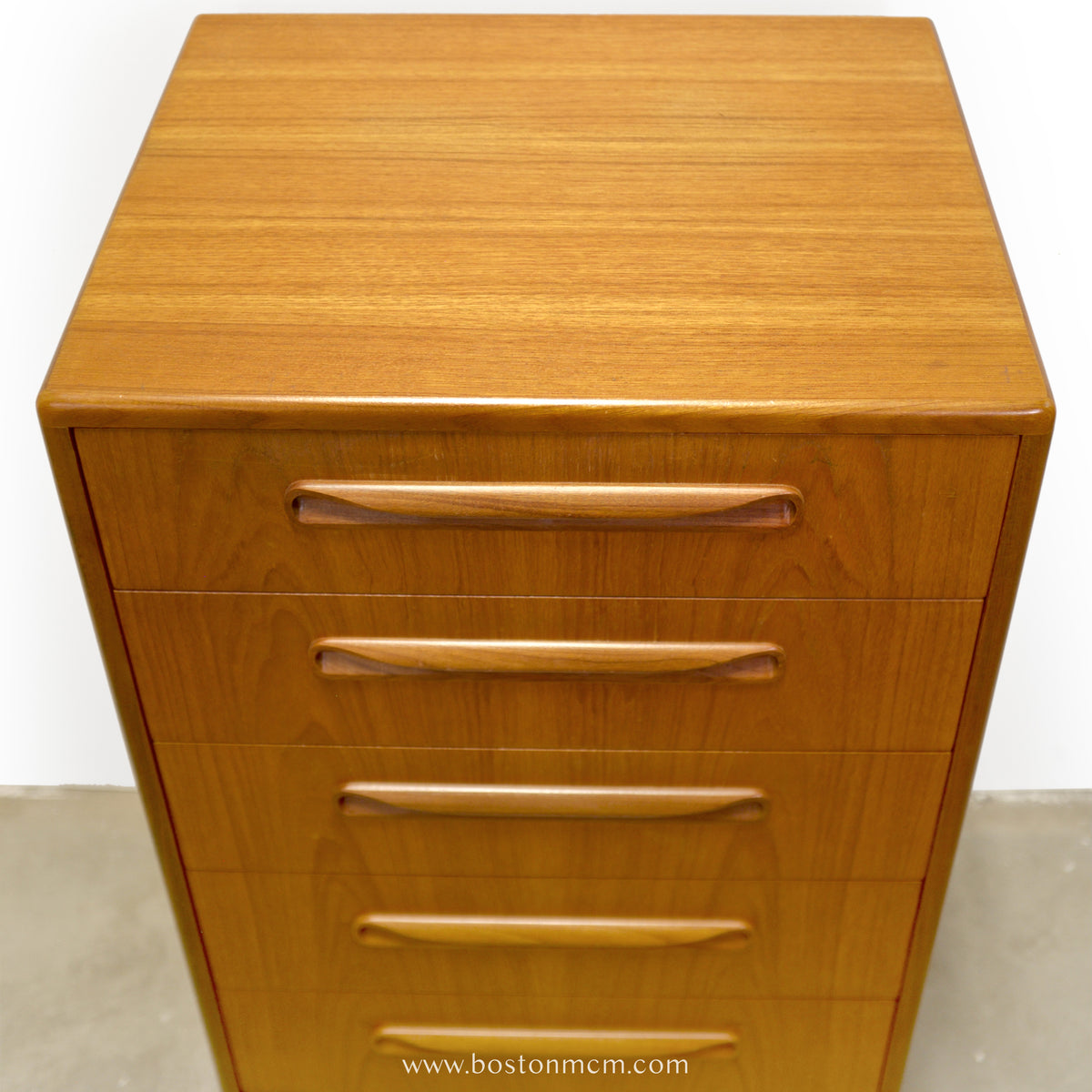 G-Plan "Fresco" Teak Tall Dresser / Chest of Six Drawers - #B73