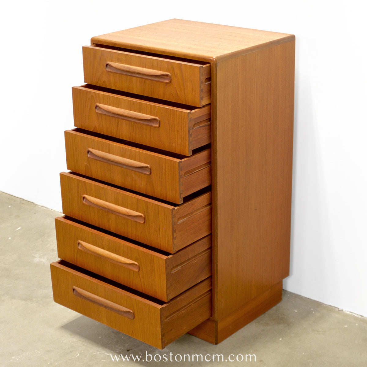 G-Plan "Fresco" Teak Tall Dresser / Chest of Six Drawers - #B73