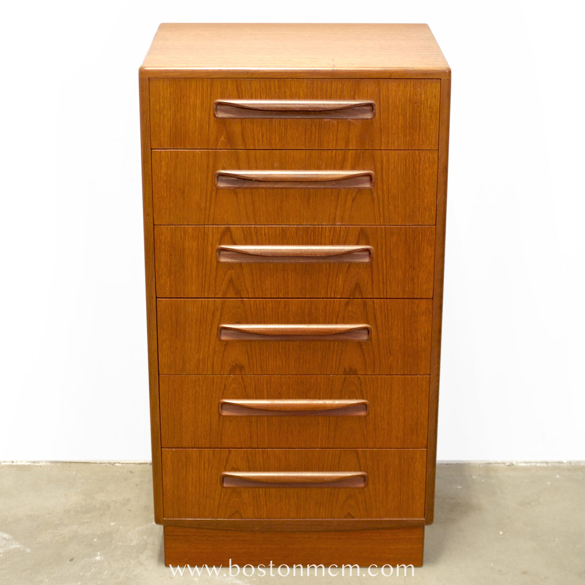 G-Plan "Fresco" Teak Tall Dresser / Chest of Six Drawers - #B67