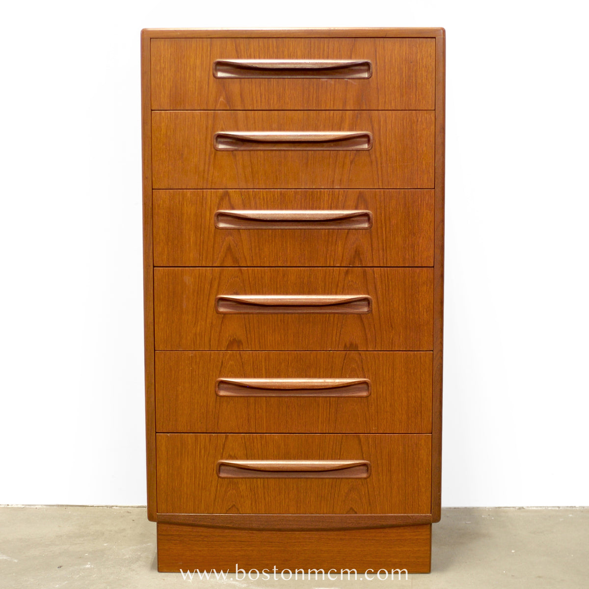 G-Plan "Fresco" Teak Tall Dresser / Chest of Six Drawers - #B67