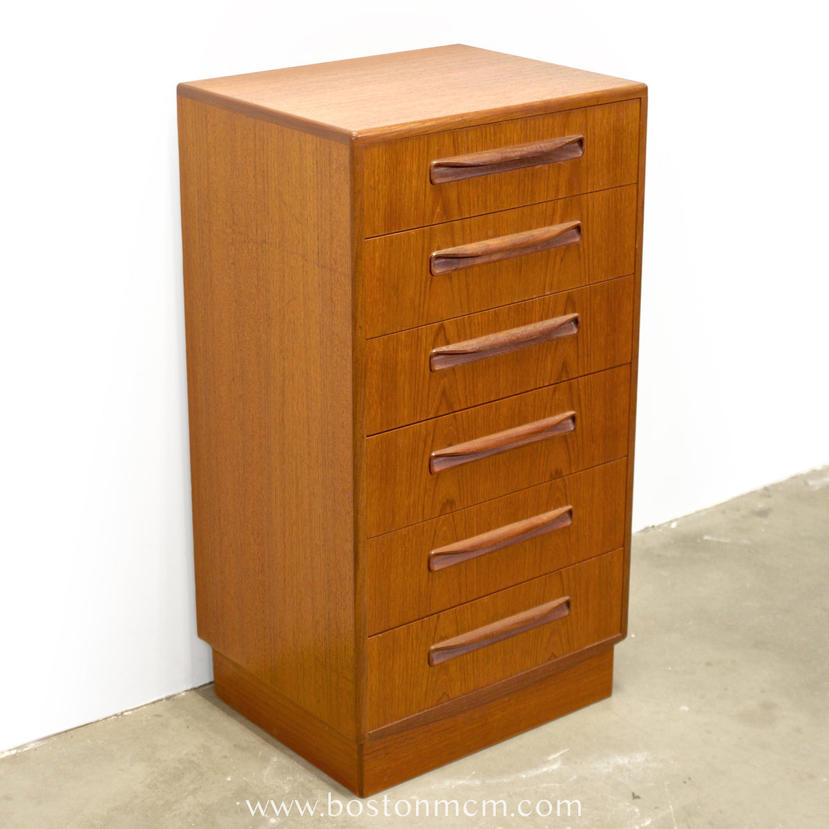 G-Plan "Fresco" Teak Tall Dresser / Chest of Six Drawers - #B67