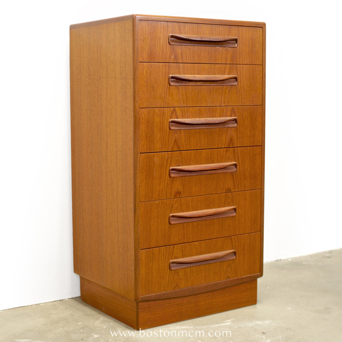 G-Plan "Fresco" Teak Tall Dresser / Chest of Six Drawers - #B67