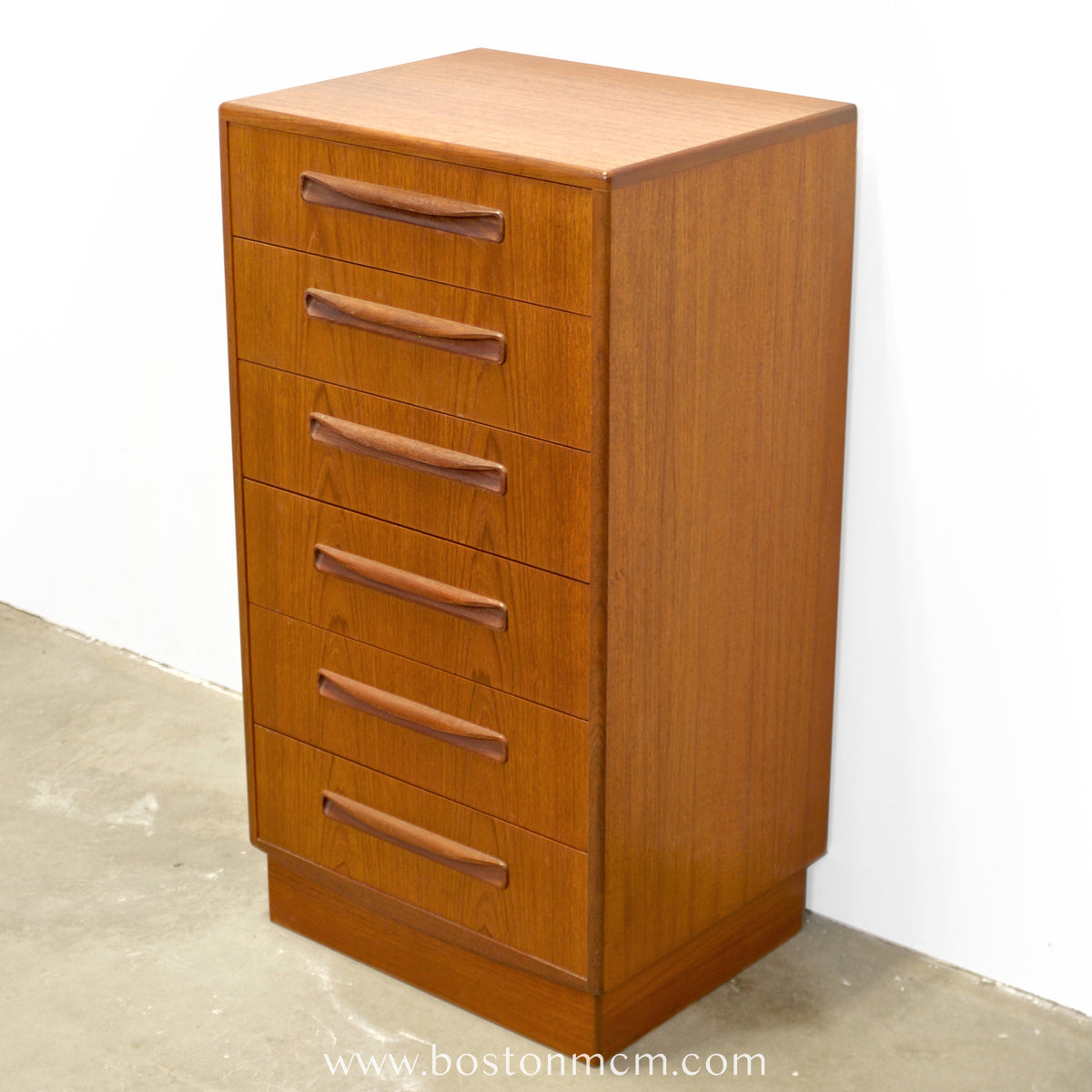 G-Plan "Fresco" Teak Tall Dresser / Chest of Six Drawers - #B67