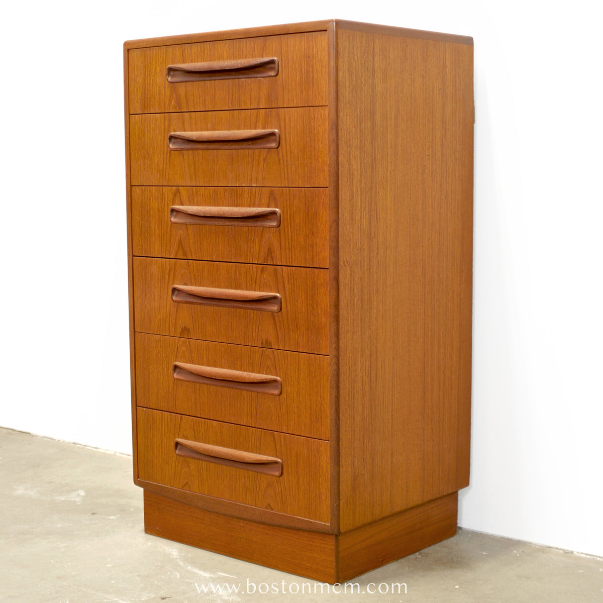 G-Plan "Fresco" Teak Tall Dresser / Chest of Six Drawers - #B67