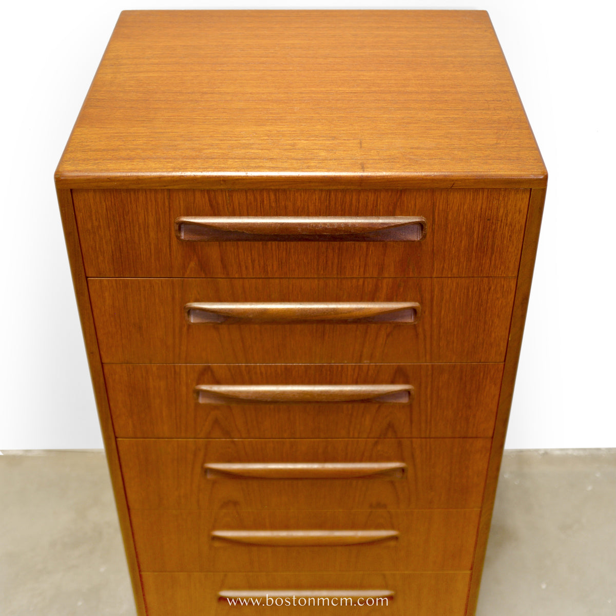 G-Plan "Fresco" Teak Tall Dresser / Chest of Six Drawers - #B67