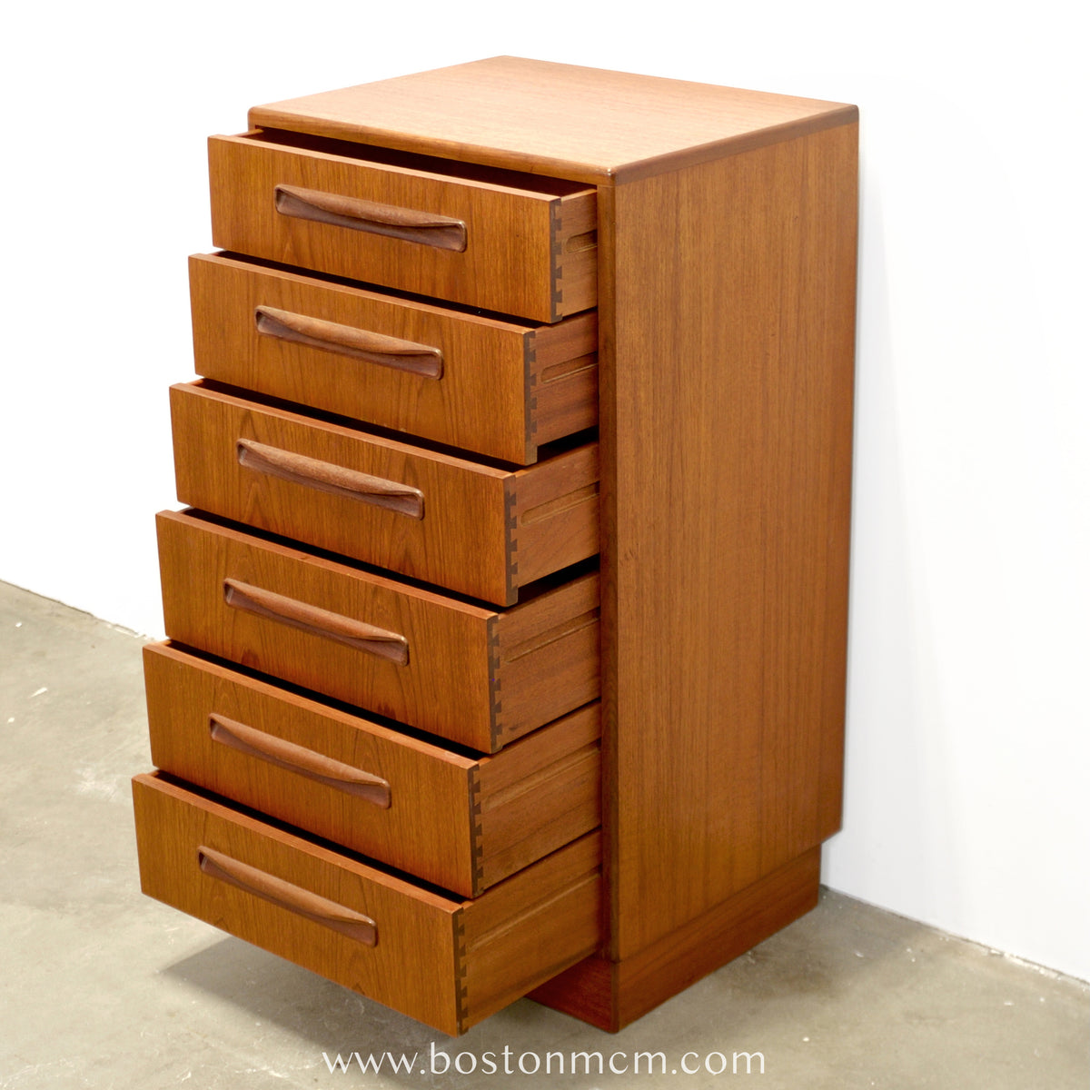 G-Plan "Fresco" Teak Tall Dresser / Chest of Six Drawers - #B67