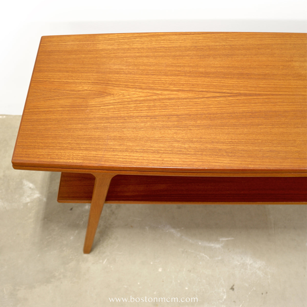 Danish Teak Draw Leaf Coffee Table - #A2221