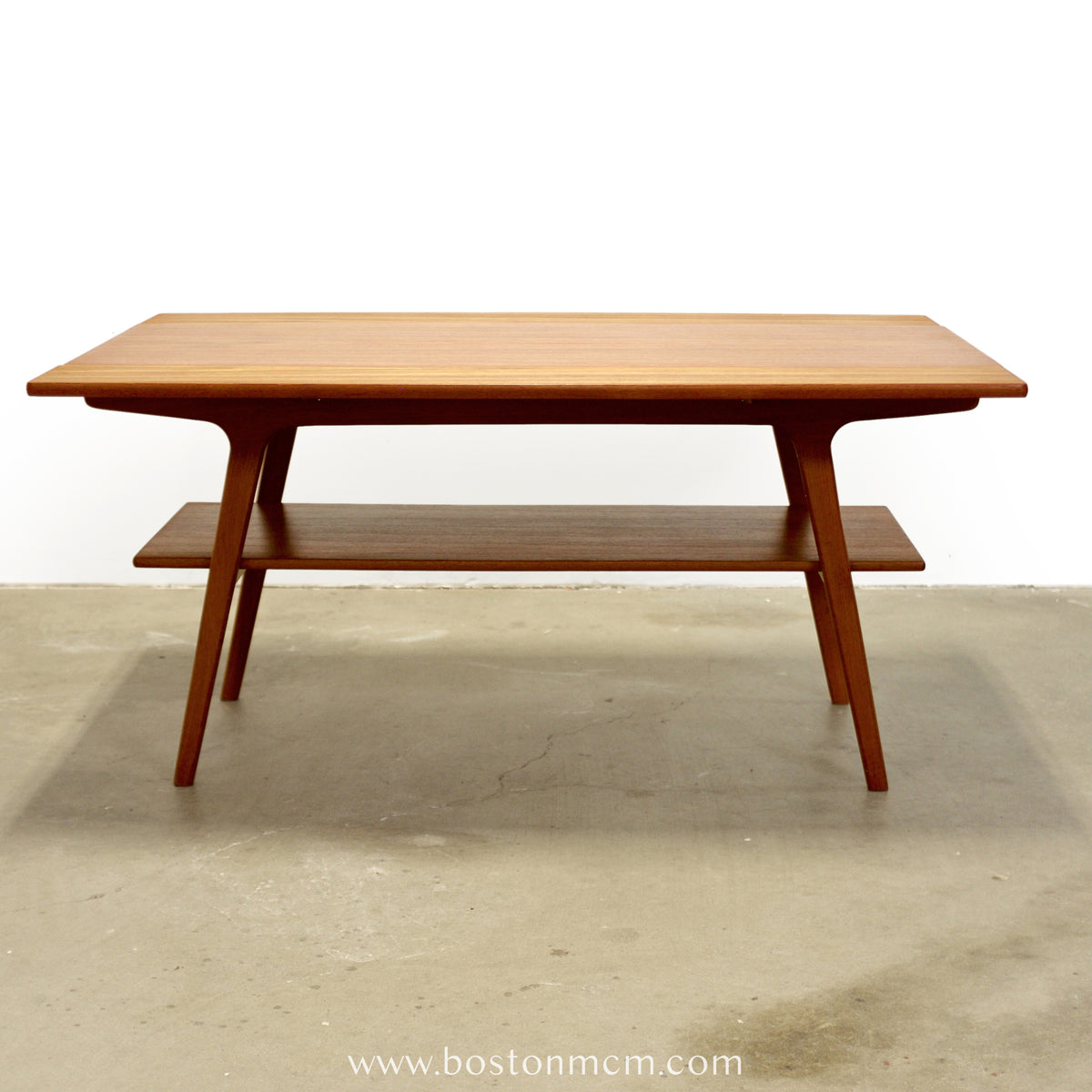Danish Teak Draw Leaf Coffee Table - #A2221
