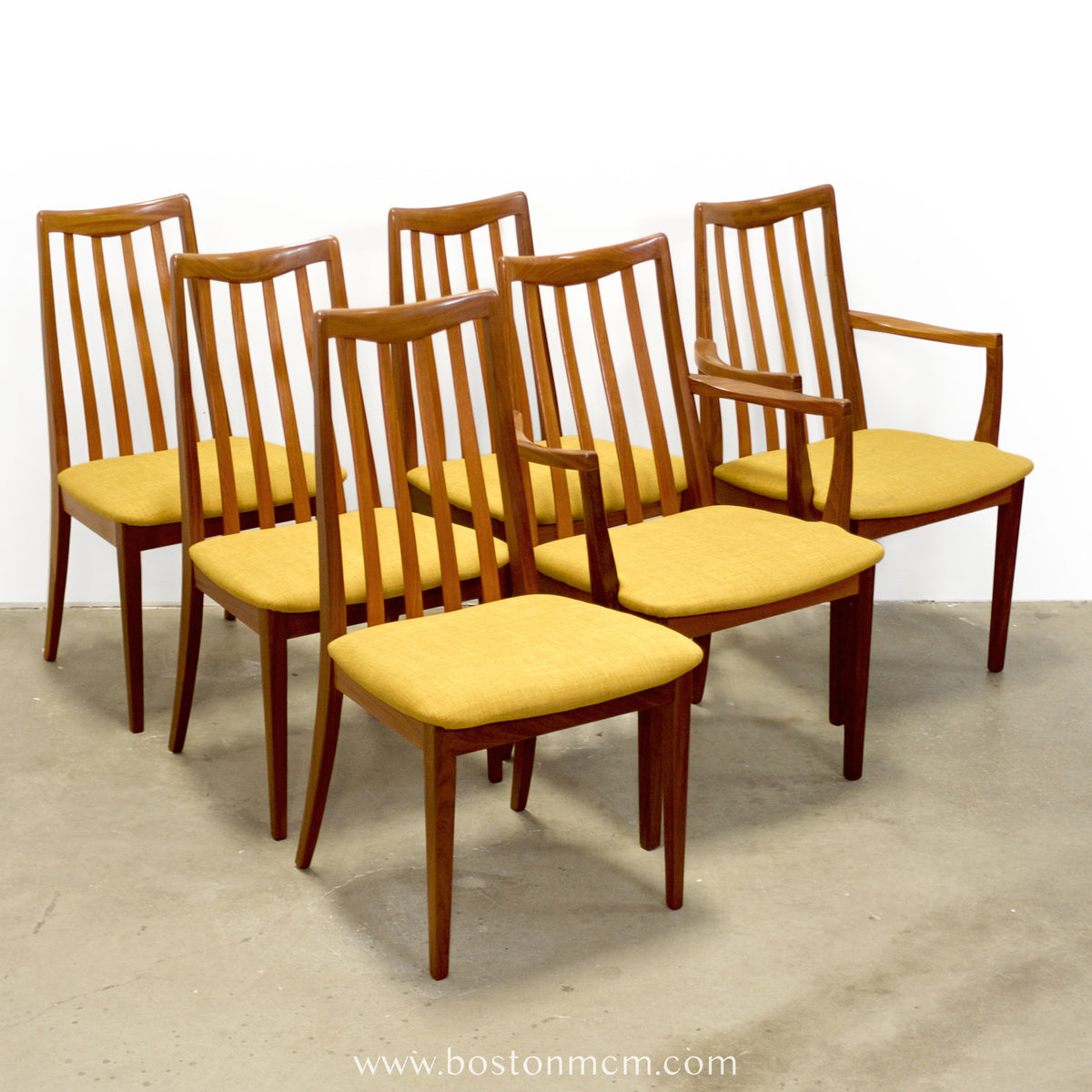 G-Plan Furniture Set of 6 Teak “Sierra" Dining Chairs - #A2307