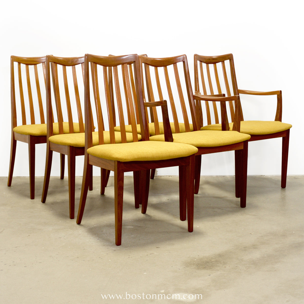 G-Plan Furniture Set of 6 Teak “Sierra" Dining Chairs - #A2307