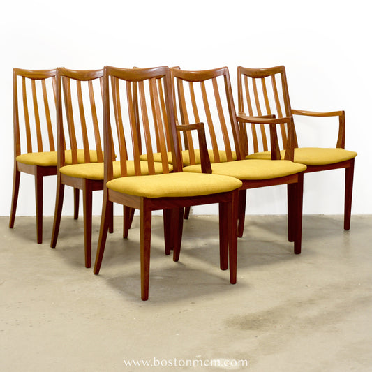 G-Plan Furniture Set of 6 Teak “Sierra" Dining Chairs - #A2307