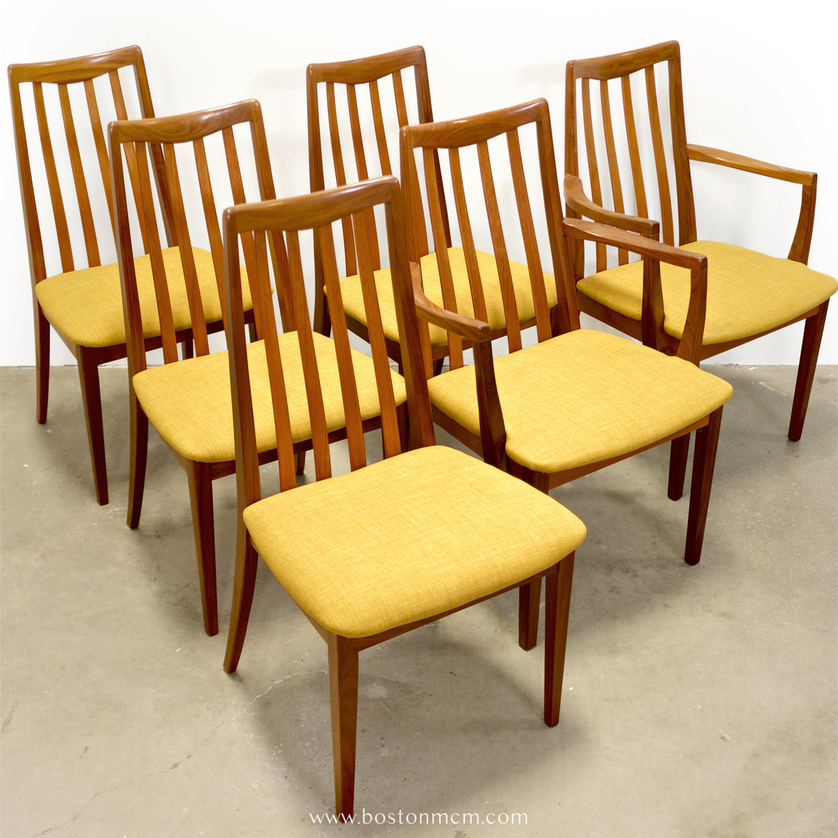 G-Plan Furniture Set of 6 Teak “Sierra" Dining Chairs - #A2307