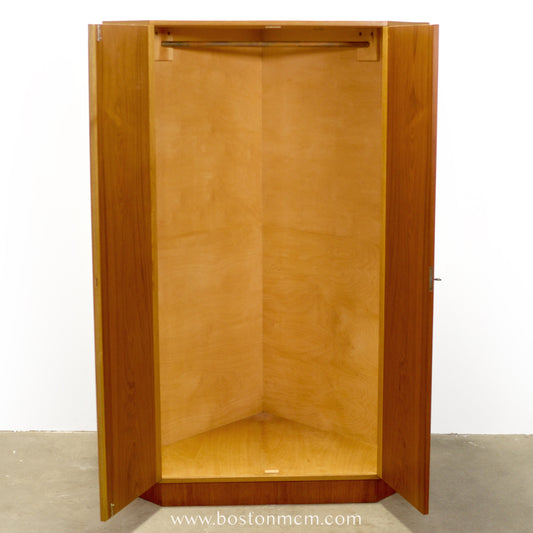 Danish Teak Corner Cabinet / Wardrobe