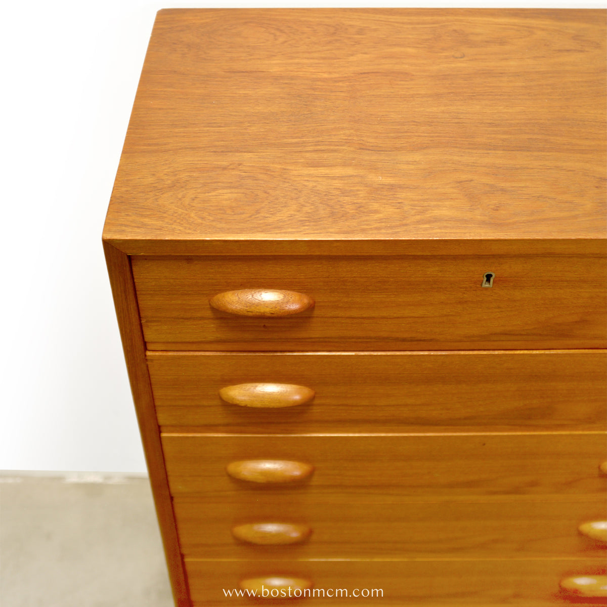 Danish Teak 6 Drawer Dresser - #A2231