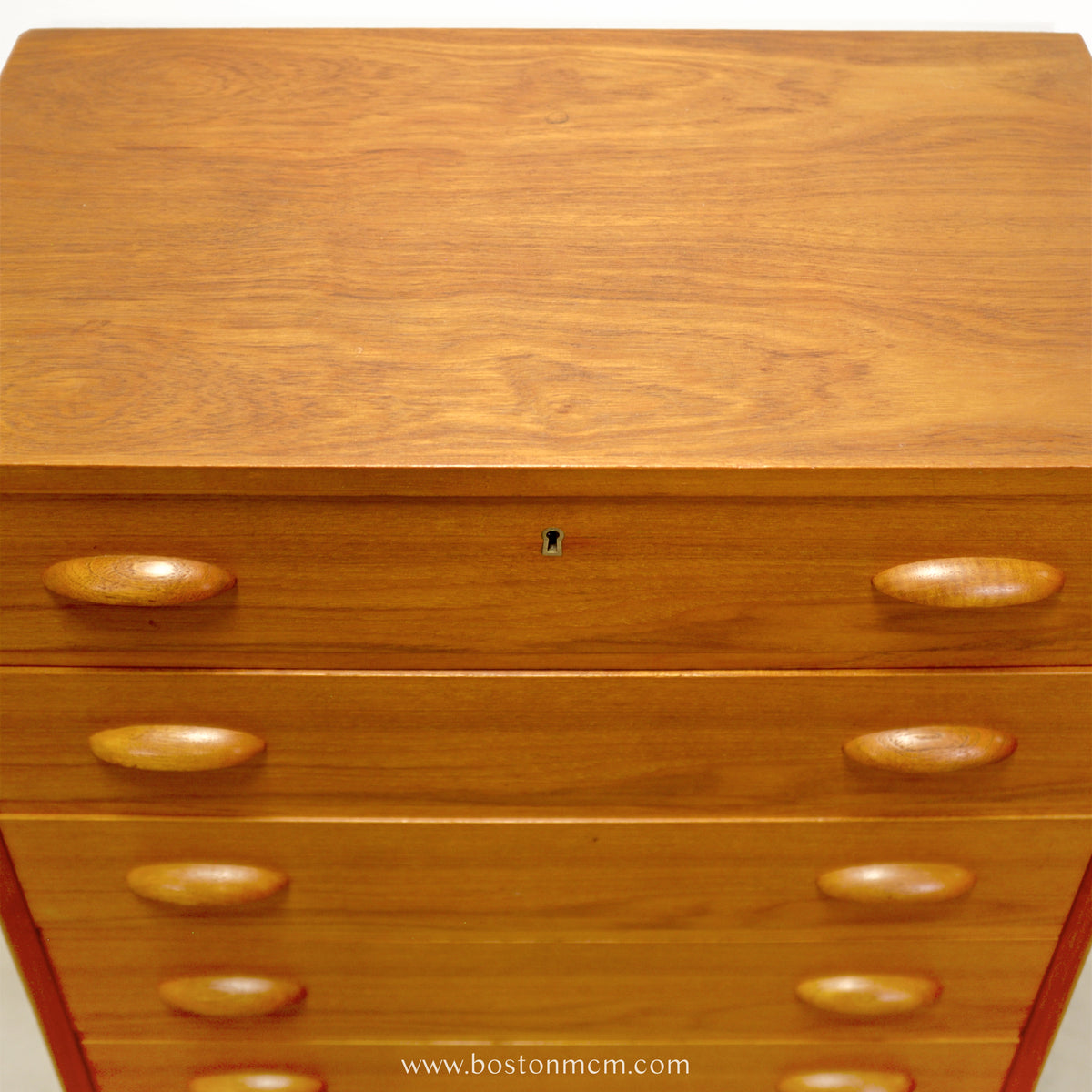 Danish Teak 6 Drawer Dresser - #A2231