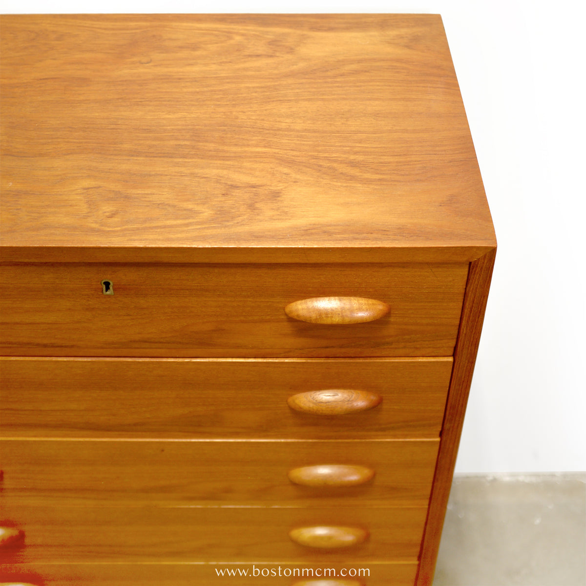 Danish Teak 6 Drawer Dresser - #A2231