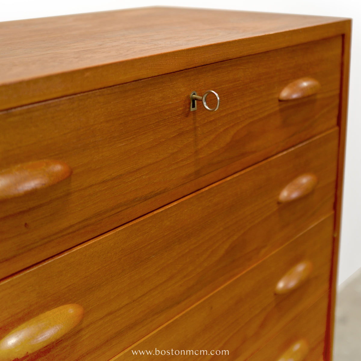 Danish Teak 6 Drawer Dresser - #A2231