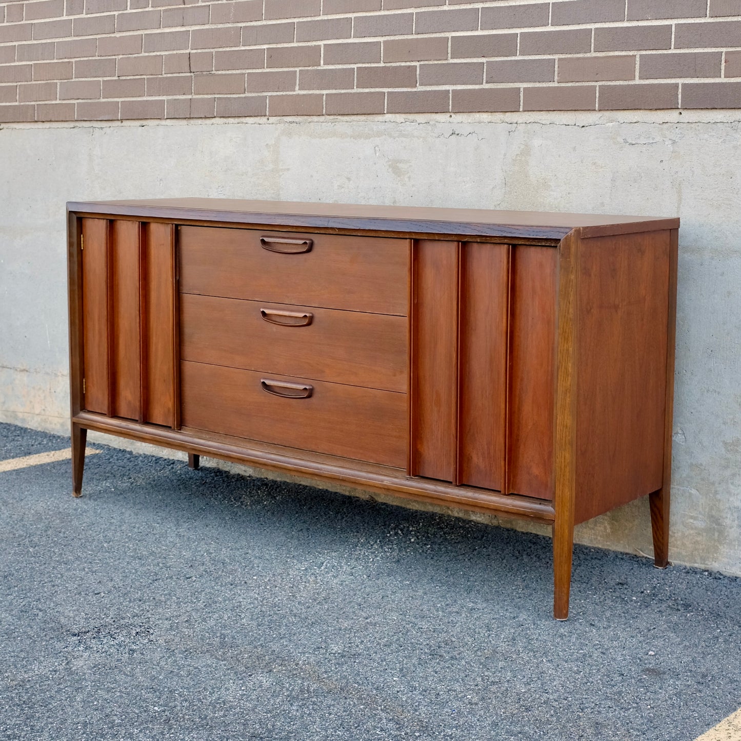 Keller Furniture "Dimension V" Walnut Credenza