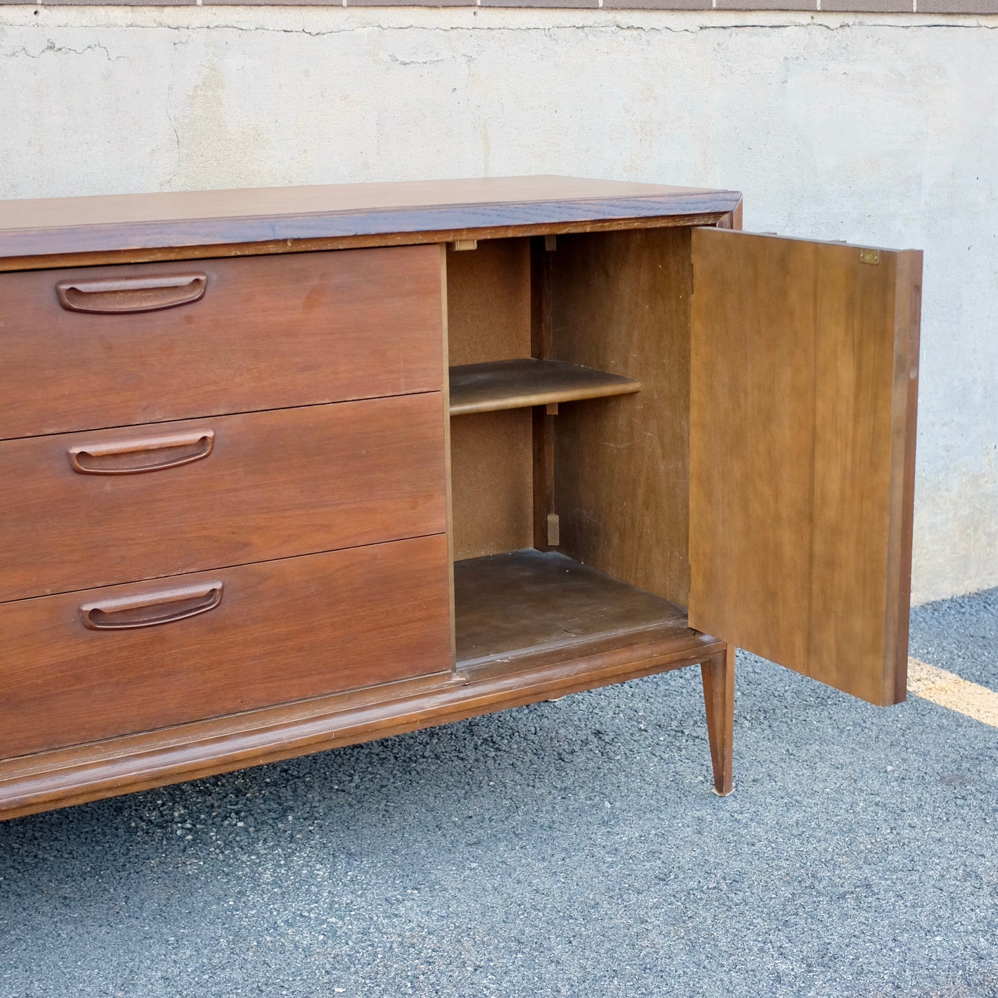 Keller Furniture "Dimension V" Walnut Credenza