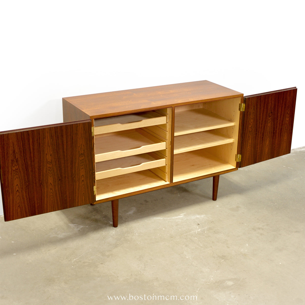 Hundevad & Co. Model #40/3 Rosewood Sideboard Designed by Carlo Jensen - #A1865
