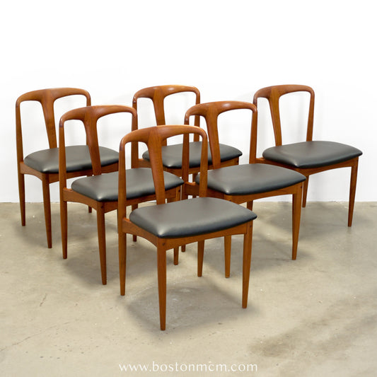 Uldum Møbelfabrik Set of 6 Model “Juliane” Chairs Designed by Johannes Andersen - #A2262