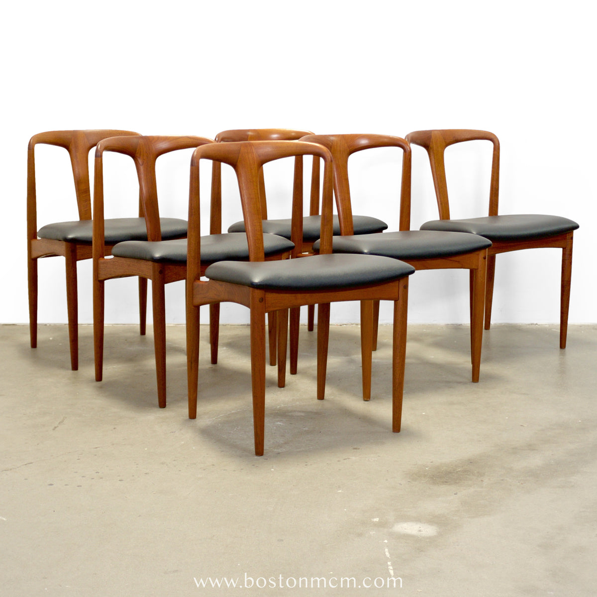 Uldum Møbelfabrik Set of 6 Model “Juliane” Chairs Designed by Johannes Andersen - #A2262