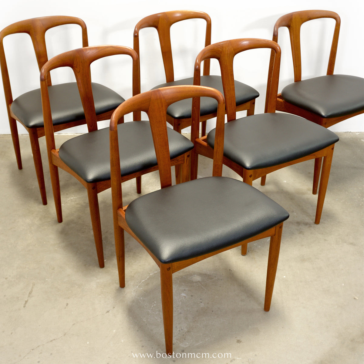 Uldum Møbelfabrik Set of 6 Model “Juliane” Chairs Designed by Johannes Andersen - #A2262