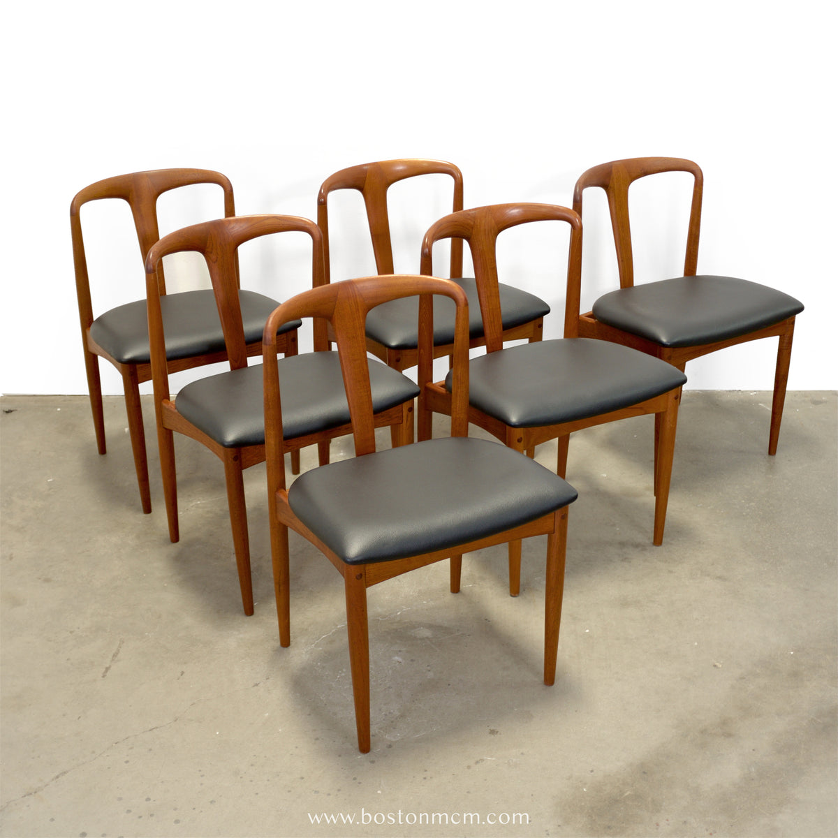 Uldum Møbelfabrik Set of 6 Model “Juliane” Chairs Designed by Johannes Andersen - #A2262