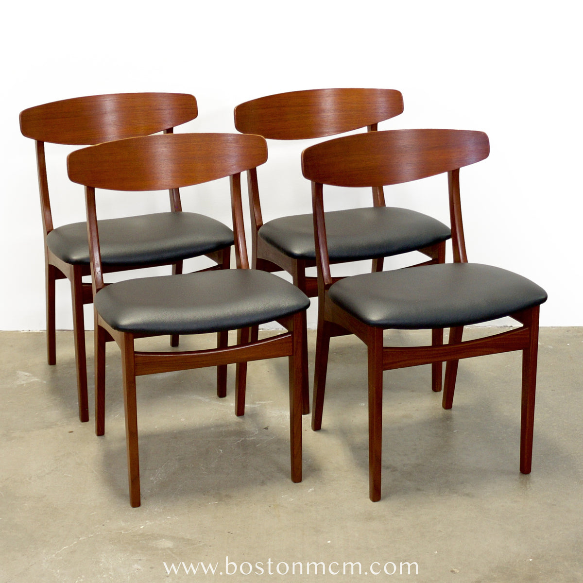 Set of 4 Danish Teak Chairs - #A1887