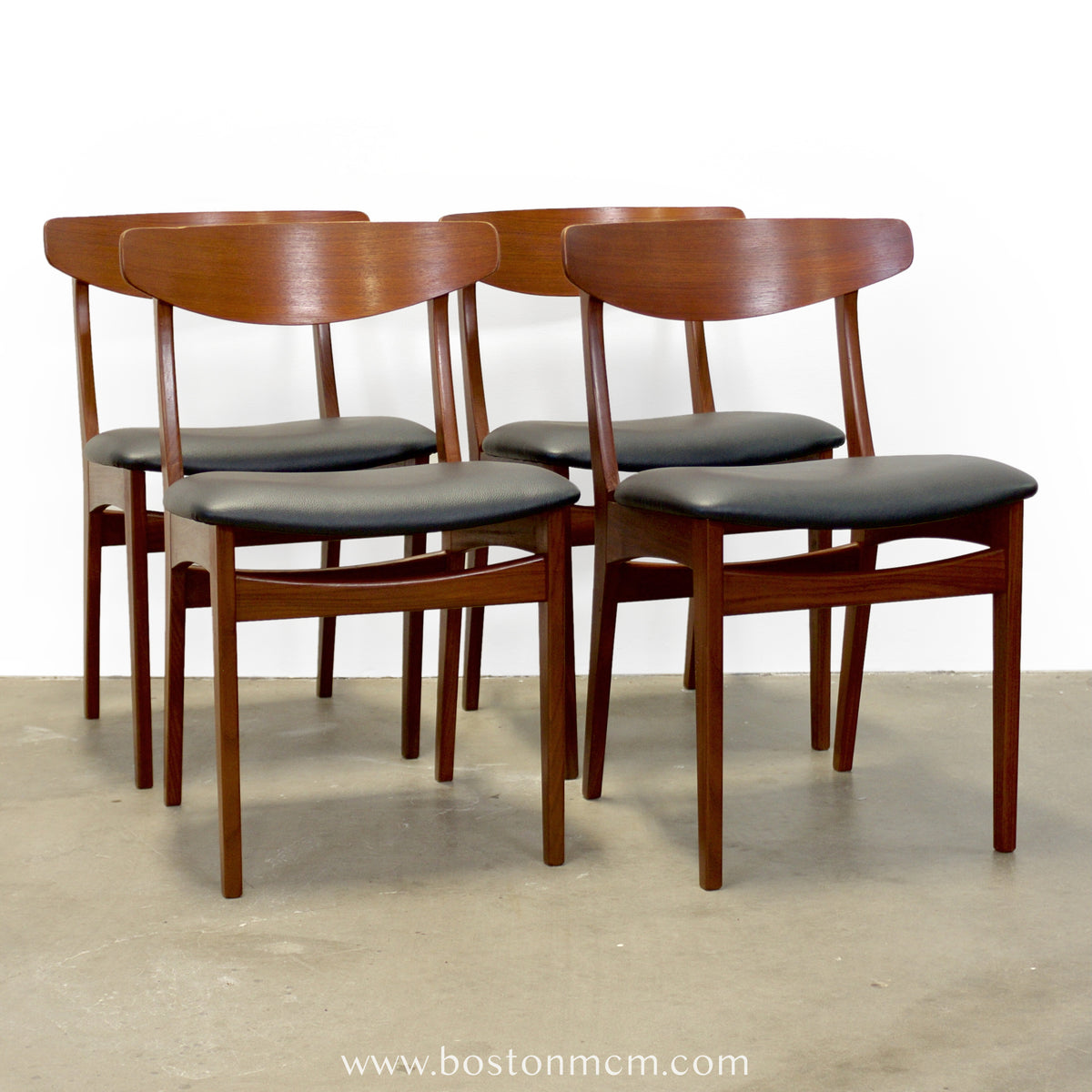 Set of 4 Danish Teak Chairs - #A1887