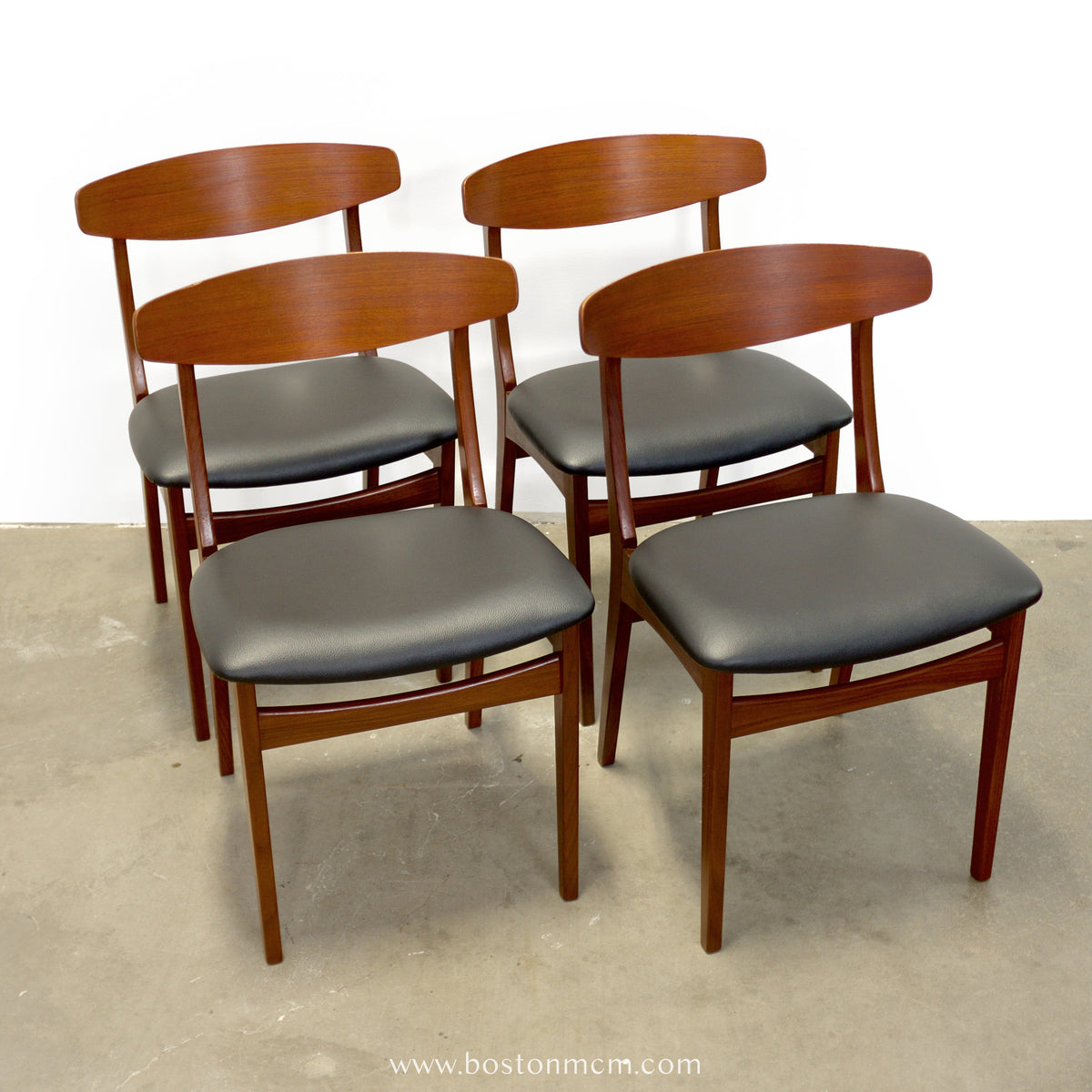 Set of 4 Danish Teak Chairs - #A1887