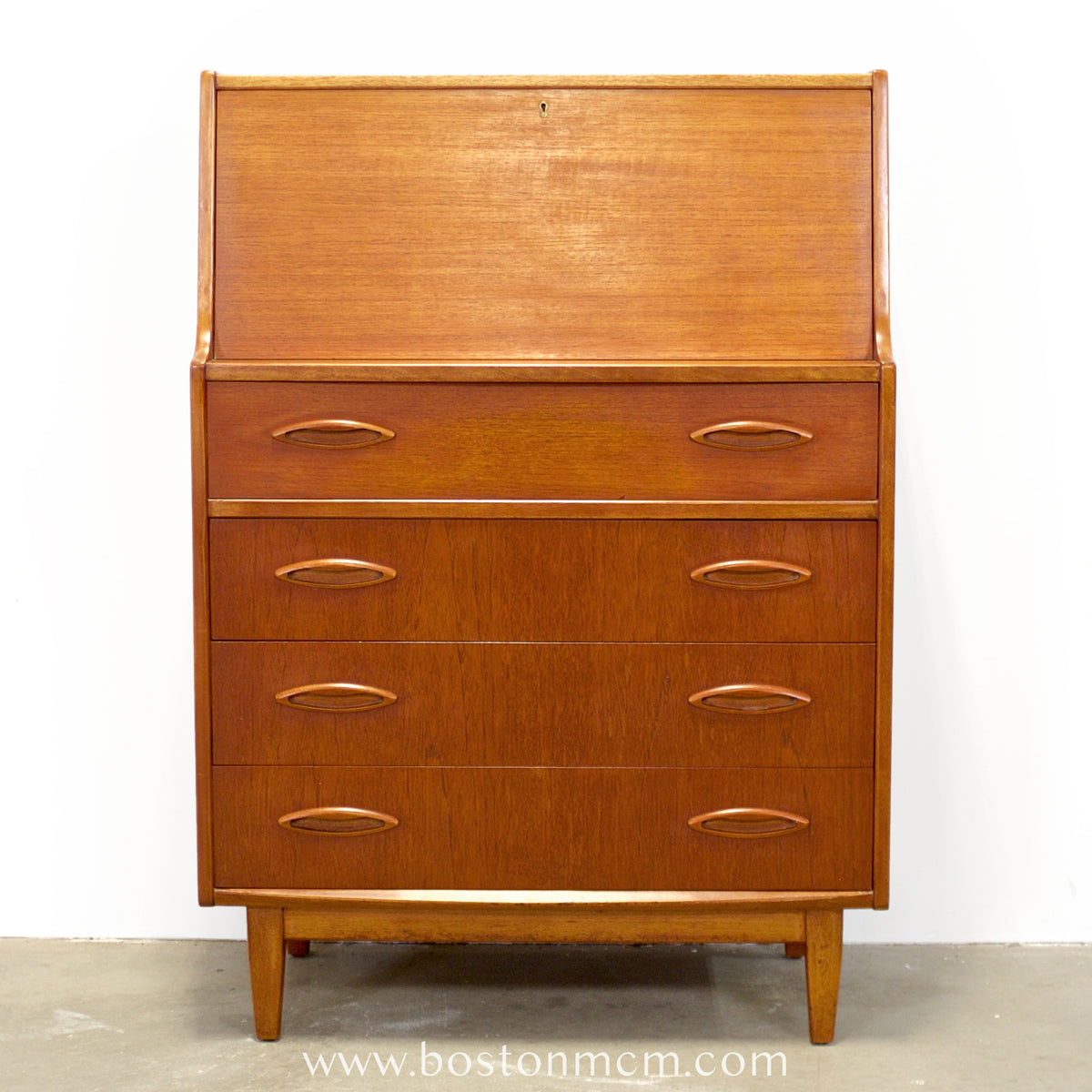Jentique Teak Secretary Desk - #A2305
