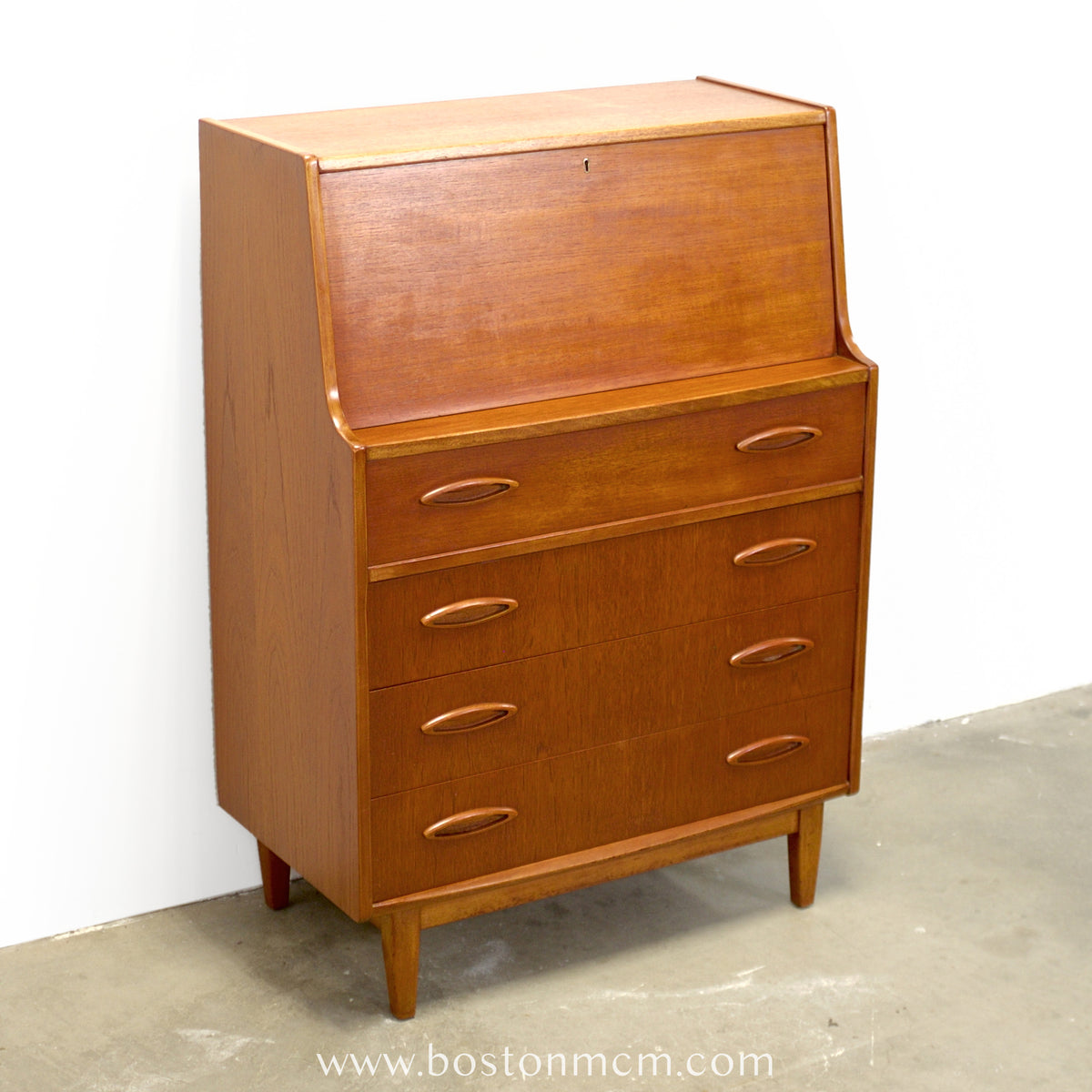 Jentique Teak Secretary Desk - #A2305