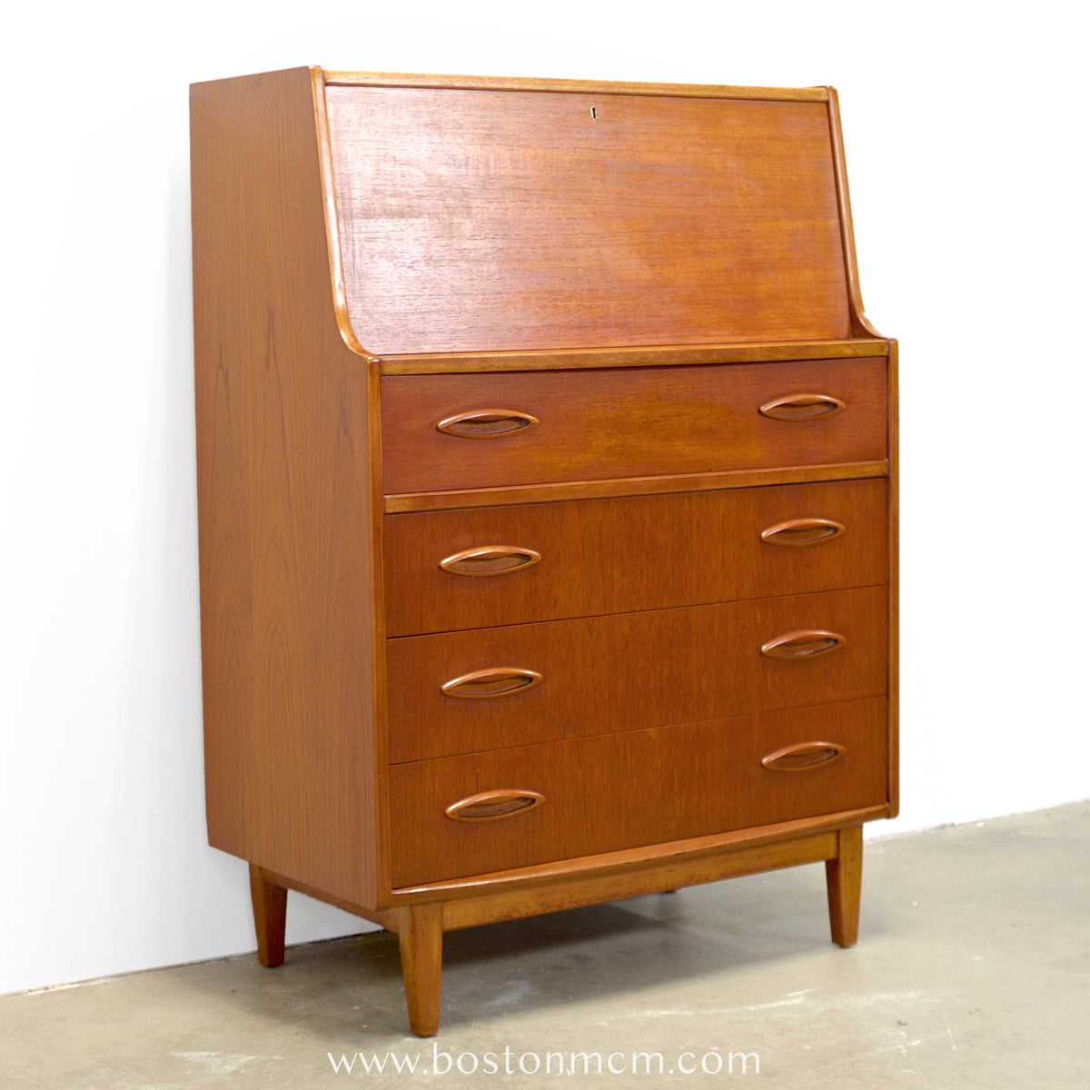 Jentique Teak Secretary Desk - #A2305