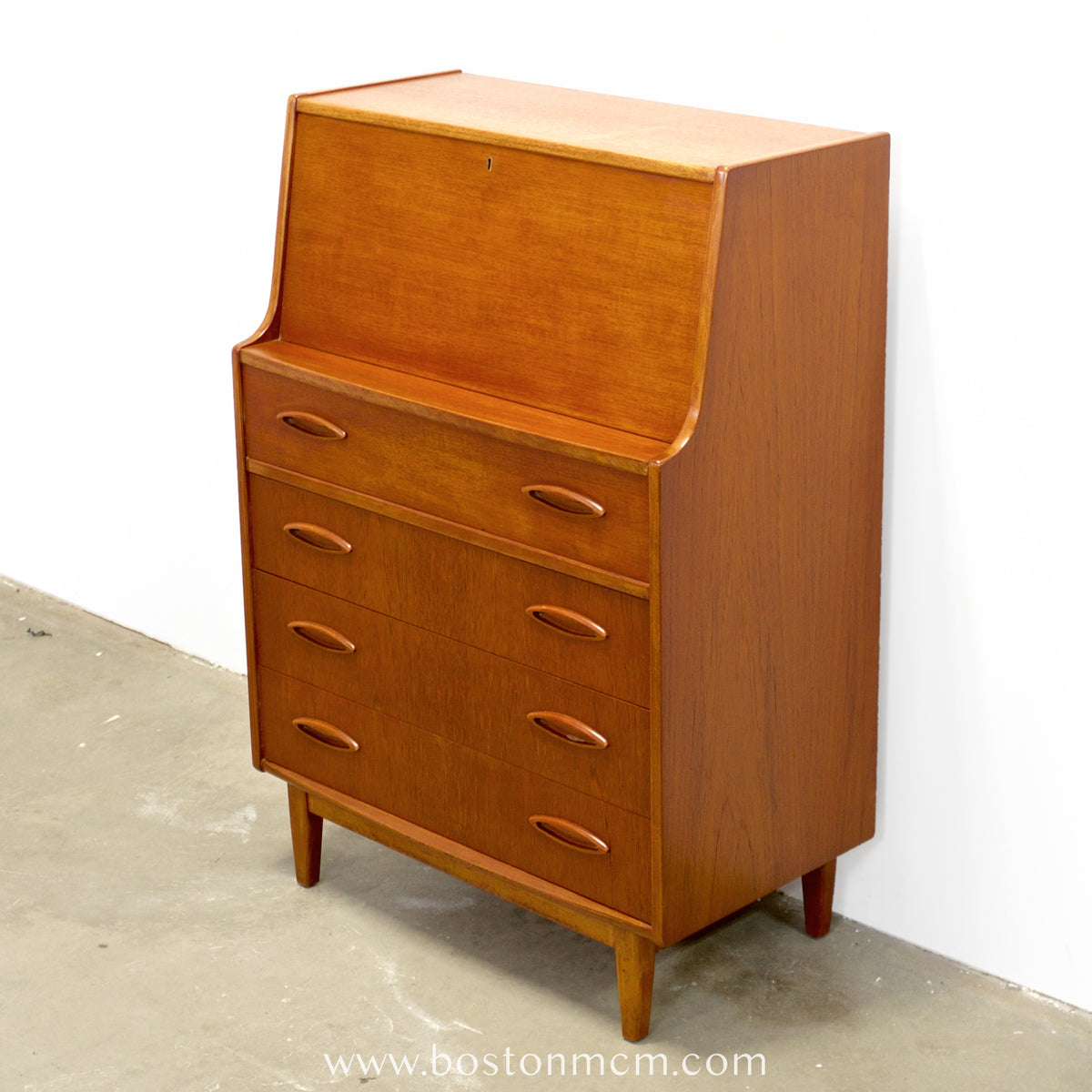 Jentique Teak Secretary Desk - #A2305