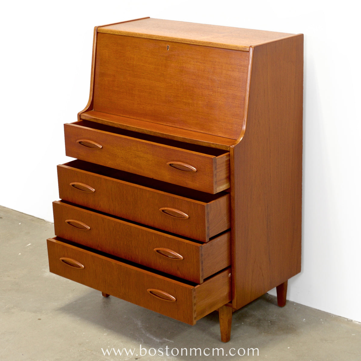 Jentique Teak Secretary Desk - #A2305