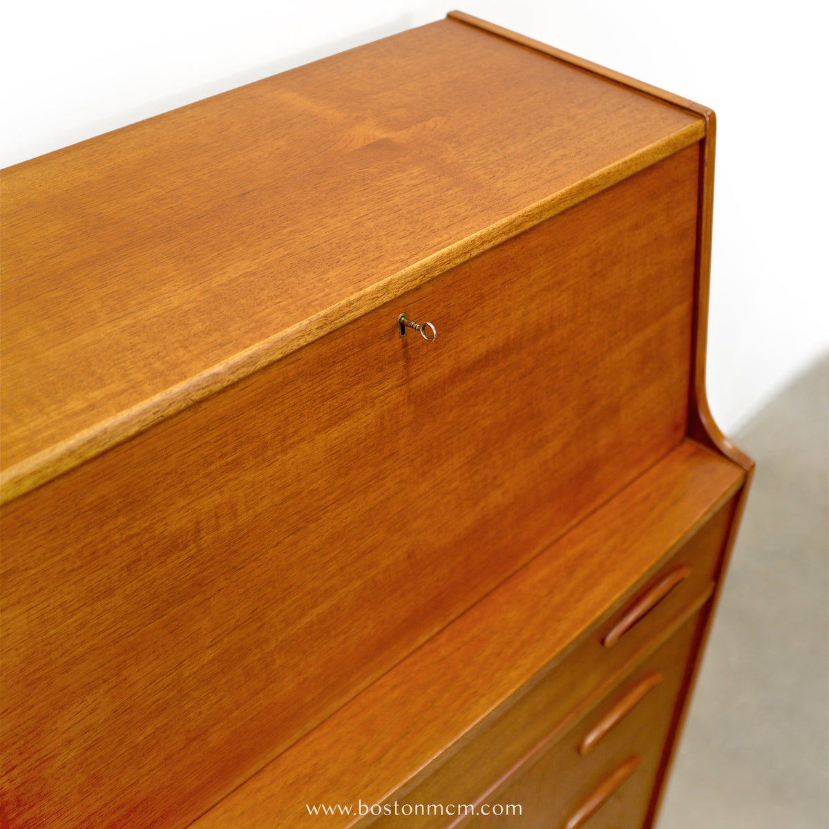 Jentique Teak Secretary Desk - #A2305