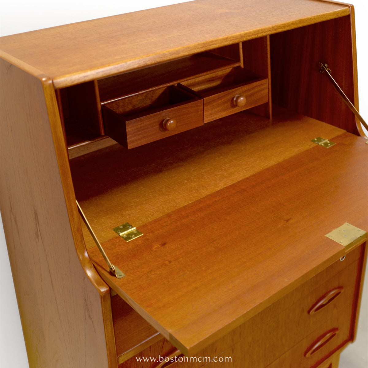 Jentique Teak Secretary Desk - #A2305