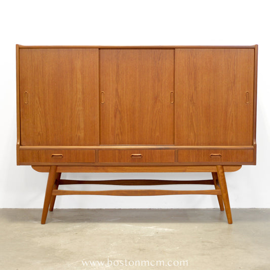 Danish Teak Tall Sideboard / Highboard - #A1626