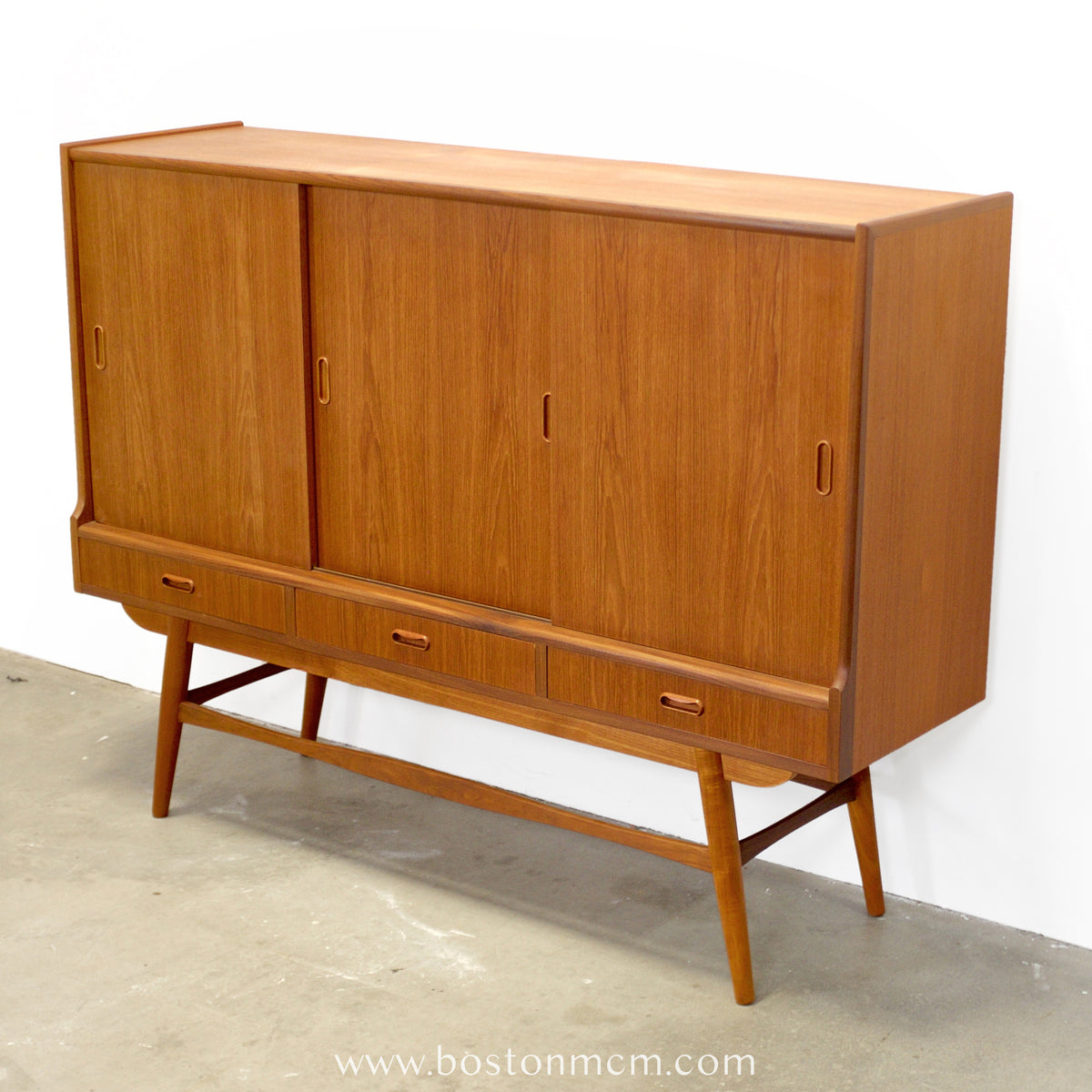 Danish Teak Tall Sideboard / Highboard - #A1626