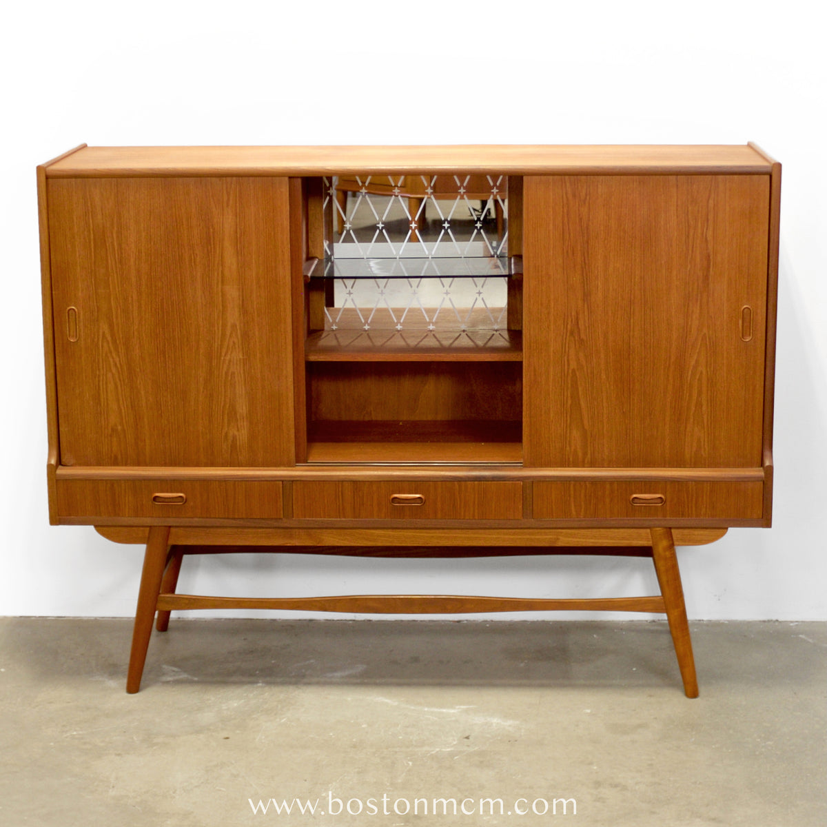 Danish Teak Tall Sideboard / Highboard - #A1626