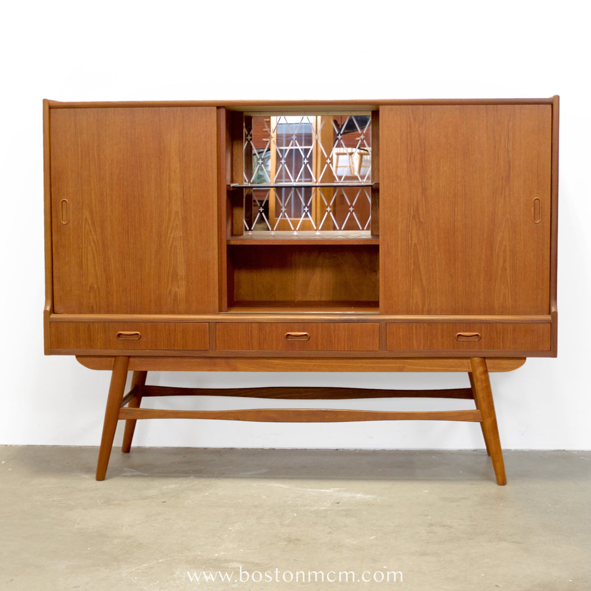 Danish Teak Tall Sideboard / Highboard - #A1626