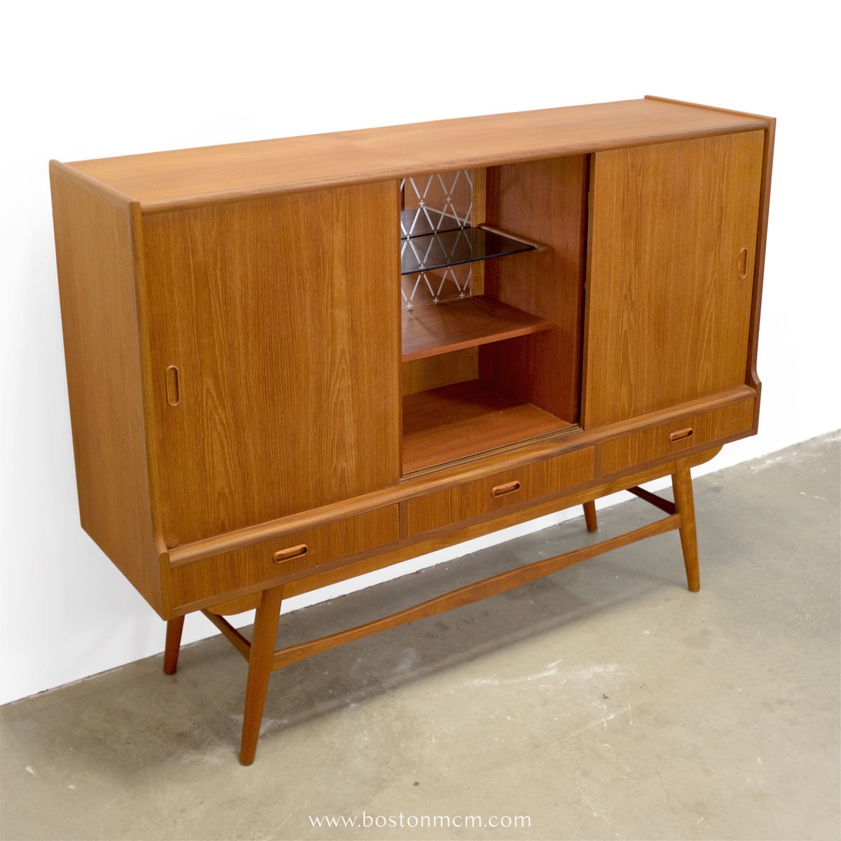 Danish Teak Tall Sideboard / Highboard - #A1626