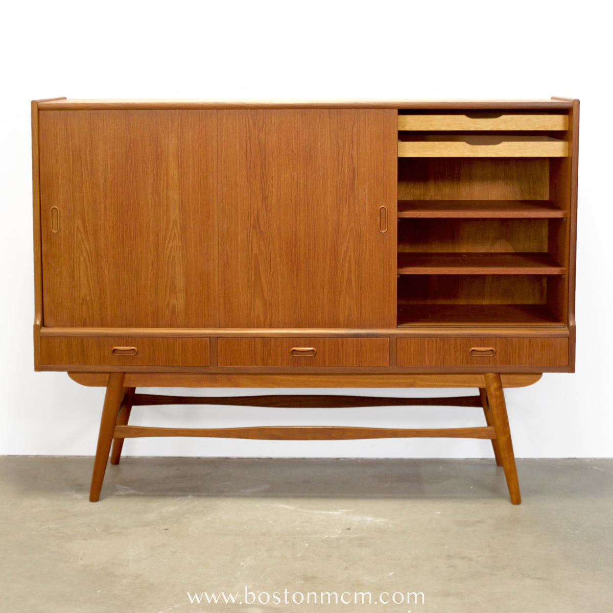 Danish Teak Tall Sideboard / Highboard - #A1626