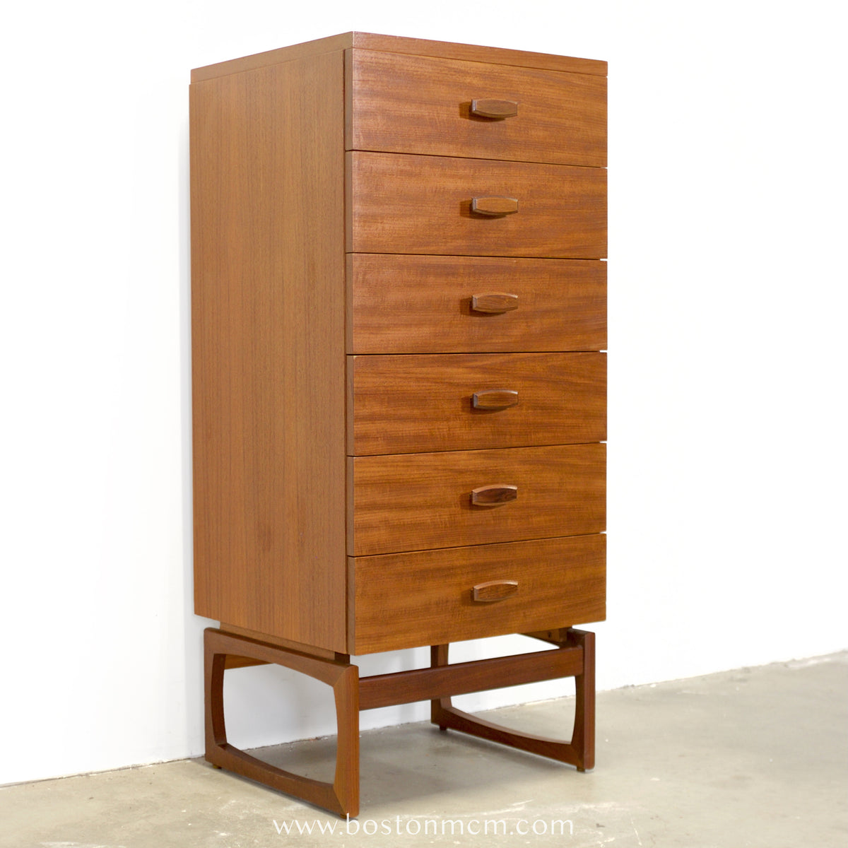 G-Plan “Quadrille” 6 Drawer Tall Dresser - #A2326